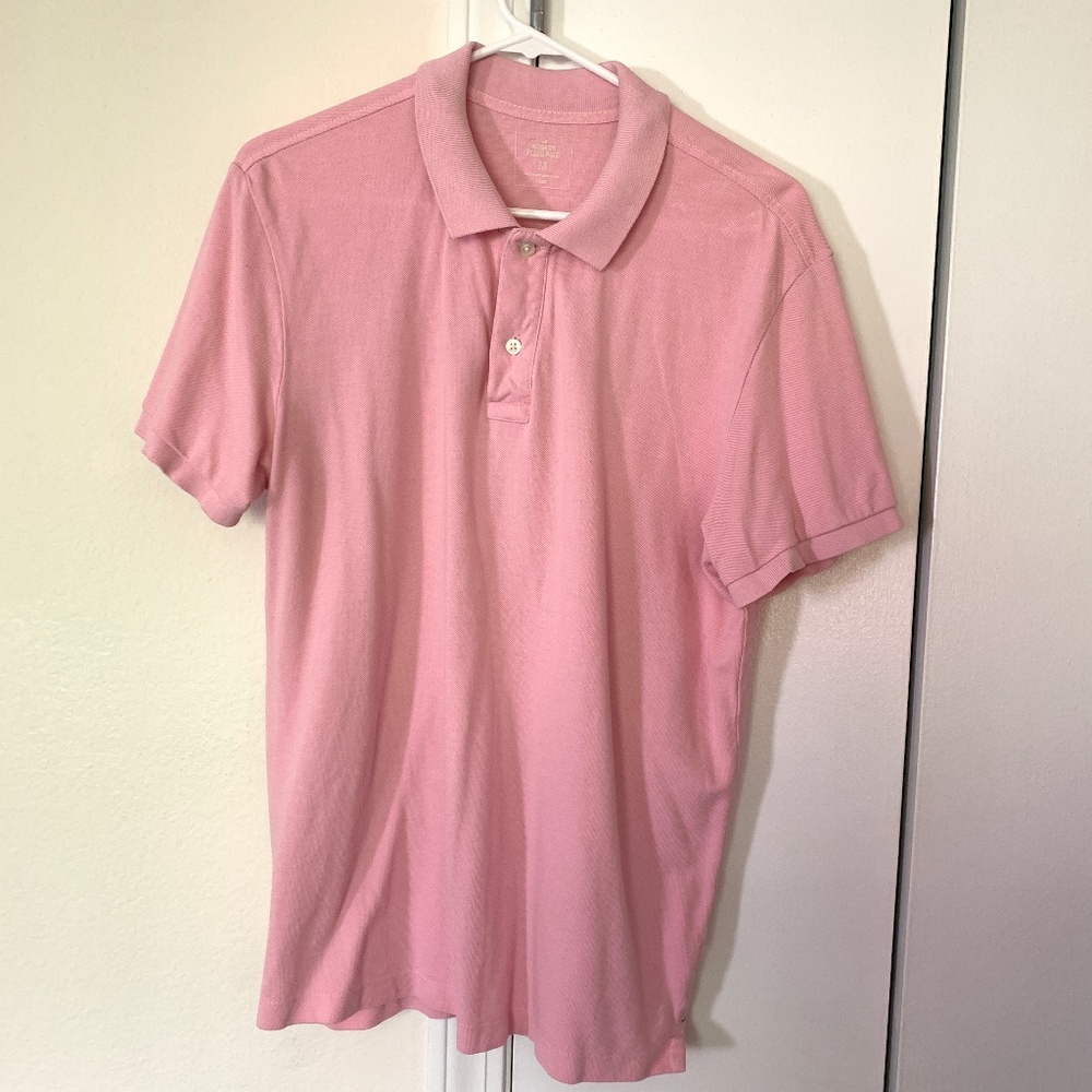 GAP light pink pique polo